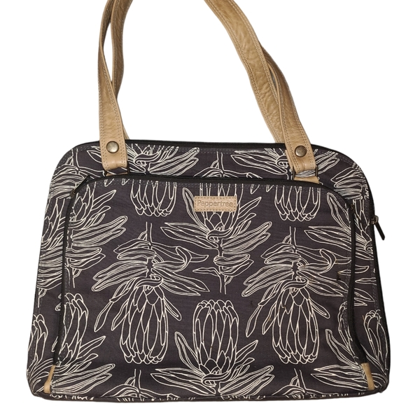 Pepper Tree Laptop Canvas and Leather Bag - Picture 1 of 2